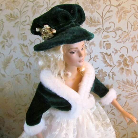 16" DOLL HAT & JACKET, Fits TONNER SYDNEY, TYLER, GENE, BRENDA STARR; FAUX FUR - Picture 3 of 4
